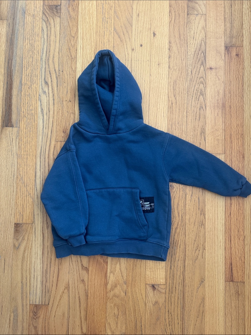 Zara Navy Blue Kids Hoodie Sweatshirt